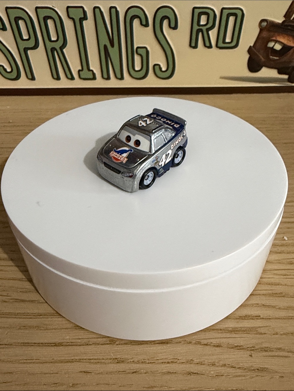 Die-Cast Kids Toy Race Car - Silver and Blue